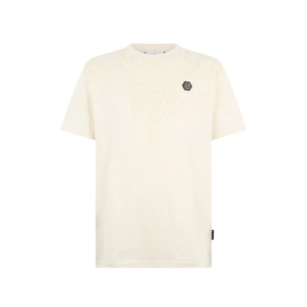 Philipp Plein Neutrals T-Shirts & Vests - T-Shirts Men